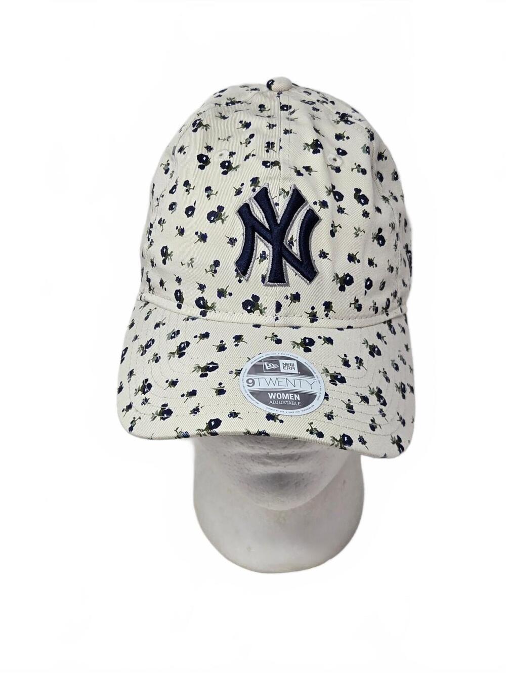 Women's New York Yankees New Era Cream Floral 9TWENTY Adjustable Hat NWT